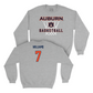 Auburn Men's Basketball Sport Grey Hardwood Crew   - CJ Williams